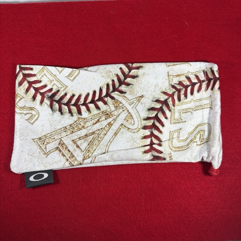 Oakley MLB Angels Anaheim Microfiber Cleaning BAG/POUCH Sunglasses Baseball NWOT